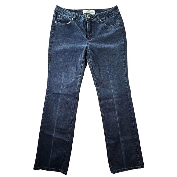 Faded Glory Womens Stretch Bootcut Eased Size 8 Pockets Stretch Blue - Picture 1 of 8